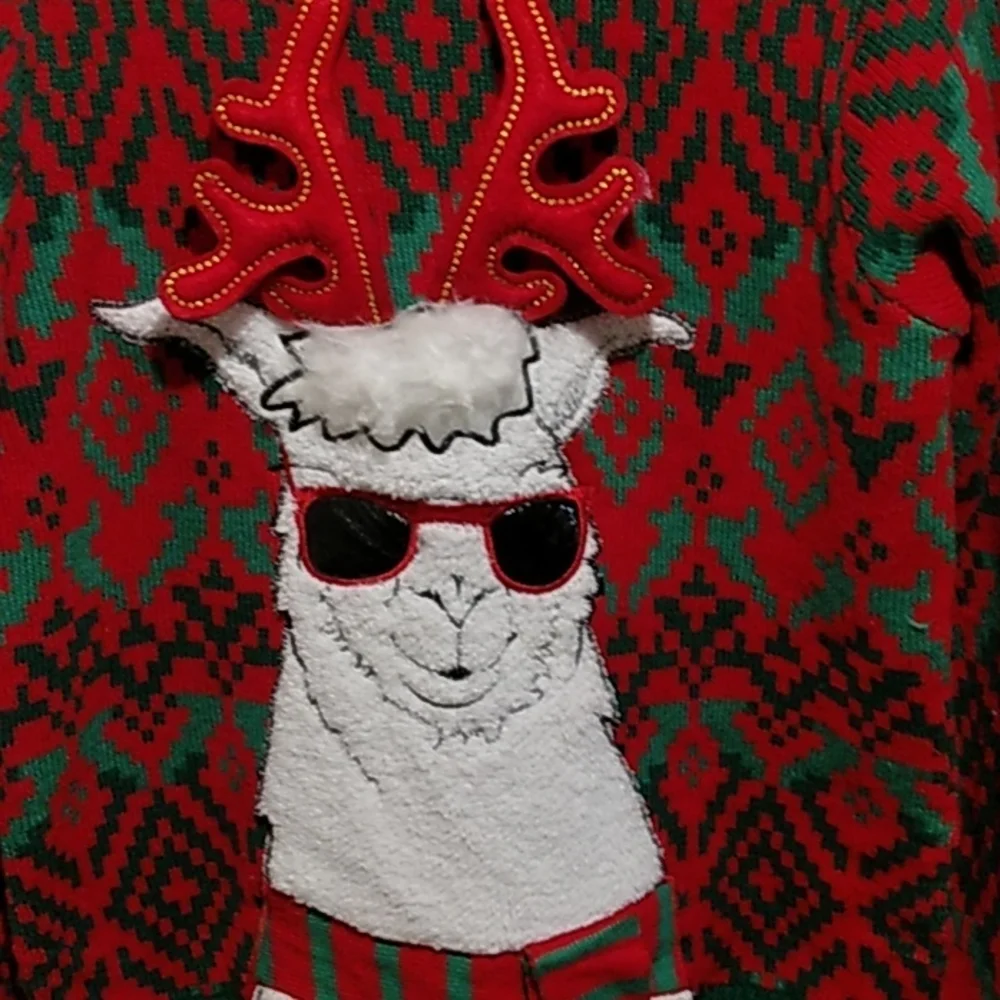 Holiday Time man's ugly sweater sz M